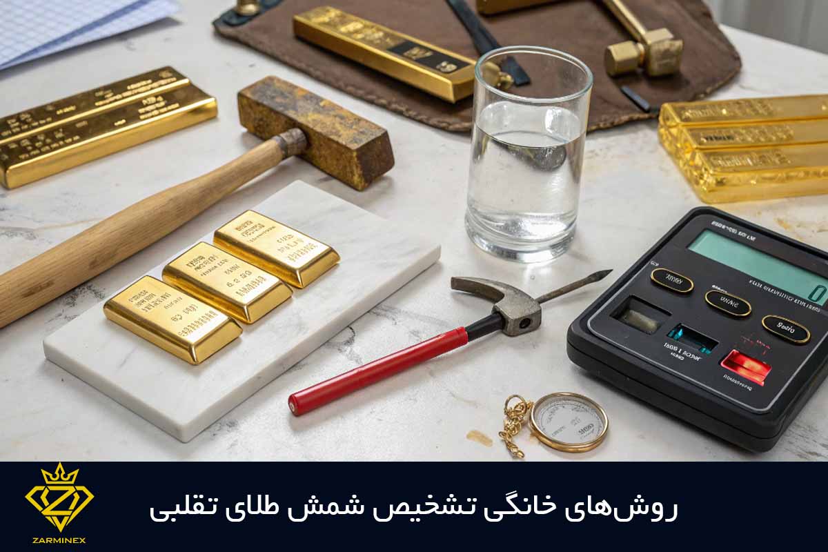 روش‌های خانگی تشخیص شمش طلای تقلبی