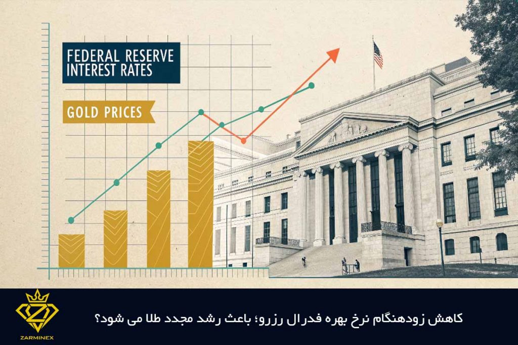 کاهش زودهنگام نرخ بهره و تاثیر بر قیمت انس طلا