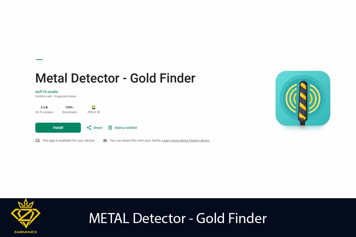اپلیکیشن METAL-Detector-Gold-Finder