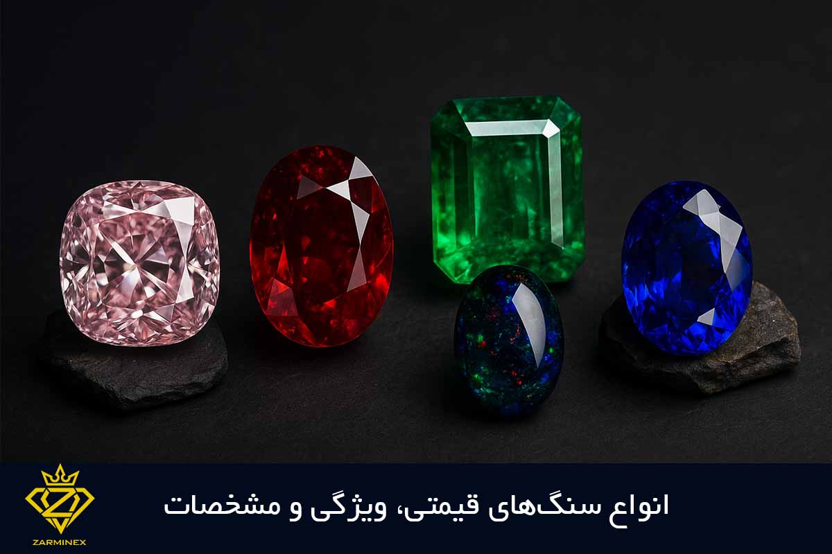انواع سنگ‌های قیمتی، ویژگی و مشخصات