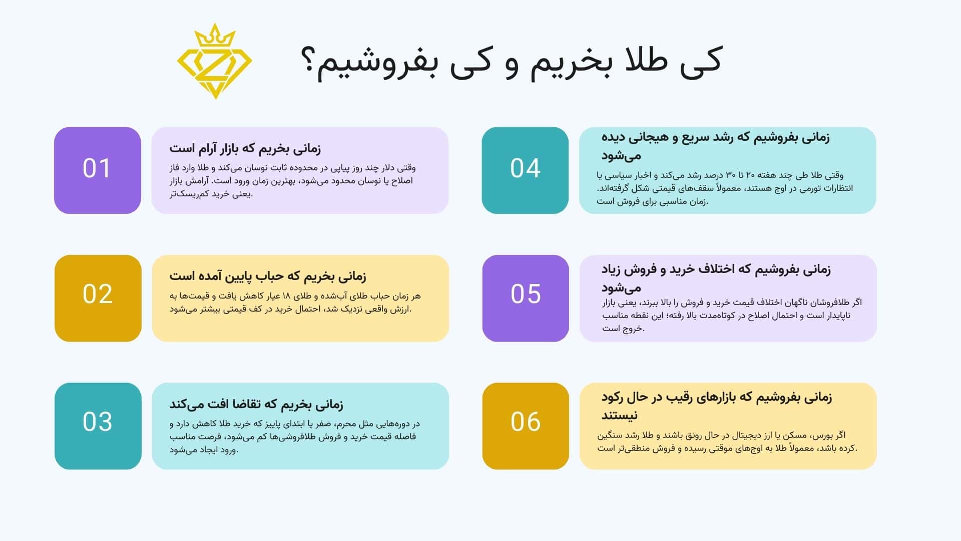 کی طلا بخریم و کی بفروشیم؟
